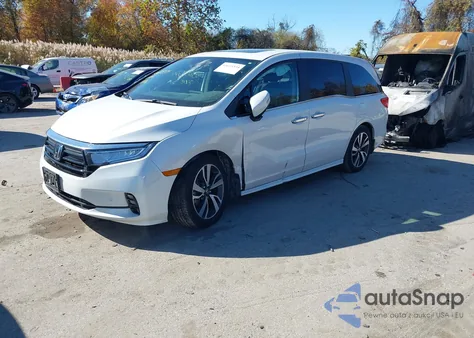 2023 Honda Odyssey Touring из США, поврежденный, VIN 5FNRL6H81PB077466